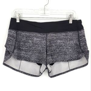 Lululemon Speed Up Shorts Salt Alpine White Black Women's 8